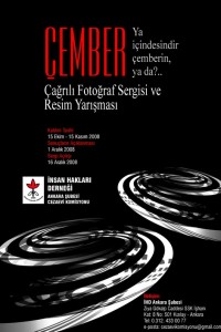 İHD Ankara Şubesi Fotoğraf ve Sergi Yarışması – Ekim 2008