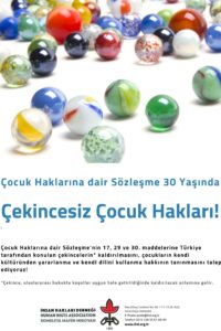 Çocuk Haklarına Dair Sözleşme 30 Yaşında! – Türkçe